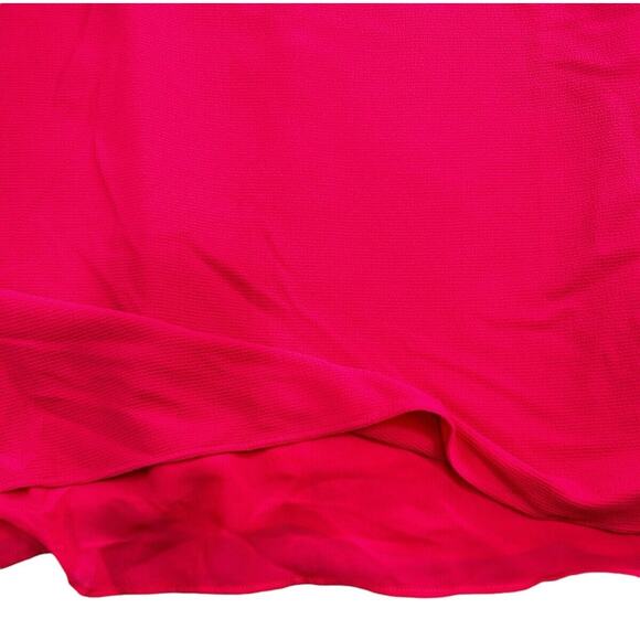 Adrienne Vittadini Red Sleeveless Blouse Sz XL Layered Top Textured Shirt - Picture 4 of 8